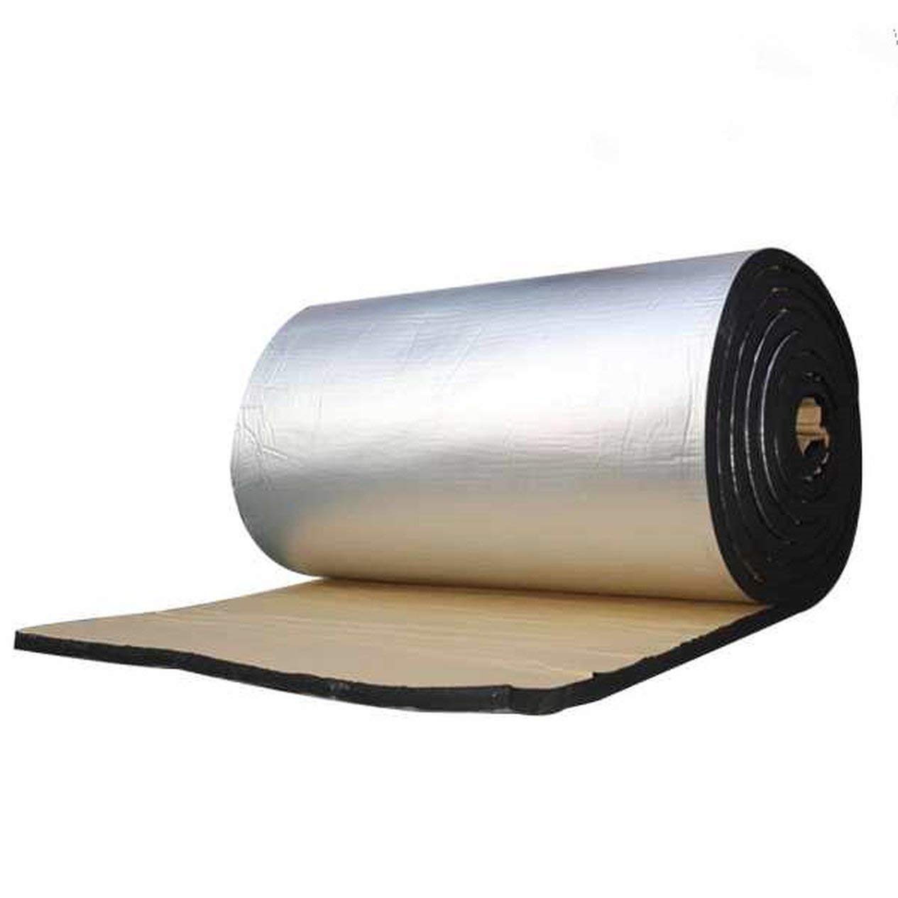 Car Heat Shield Insulation Sound Deadener Mat Aluminum Foil Car Sound Deadener Noise Insulation Acoustic Dampening Foam-silver(BCVBFGCXVB)