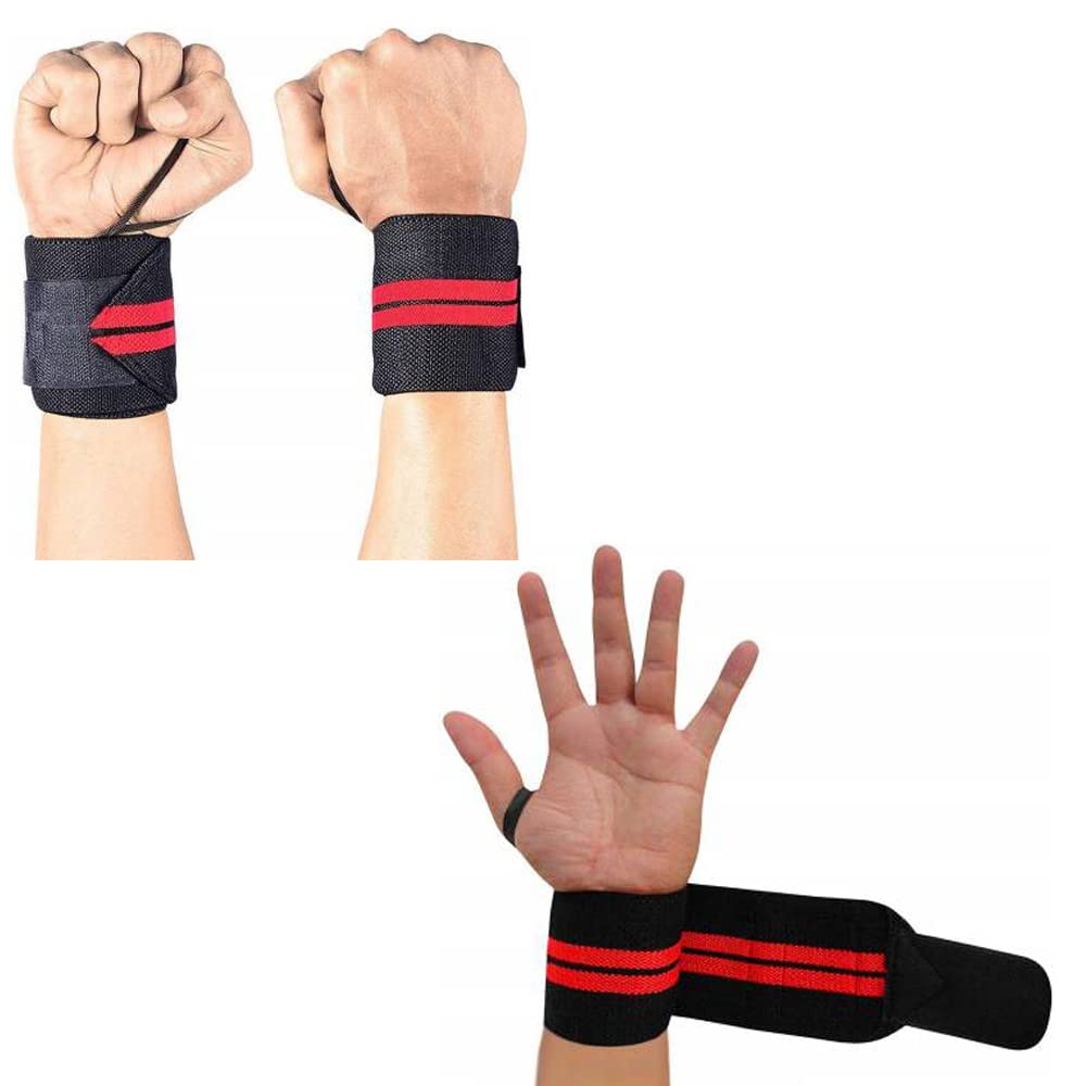 Fit Div™ Wrist Wraps 22” (Size) Professional Grade with Thumb Loops Wrist Support for Men and Women-image-1
