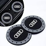 Car Cup Holder Coasters for Audi A1 A3 RS3 A4 A5 A6 A7 RS7 A8 Q3 Q5 Q7 R8 S Series,2PCS Car Coasters for Cup Holder,Non-Slip Car Interior Accessory for Car Cup Holder