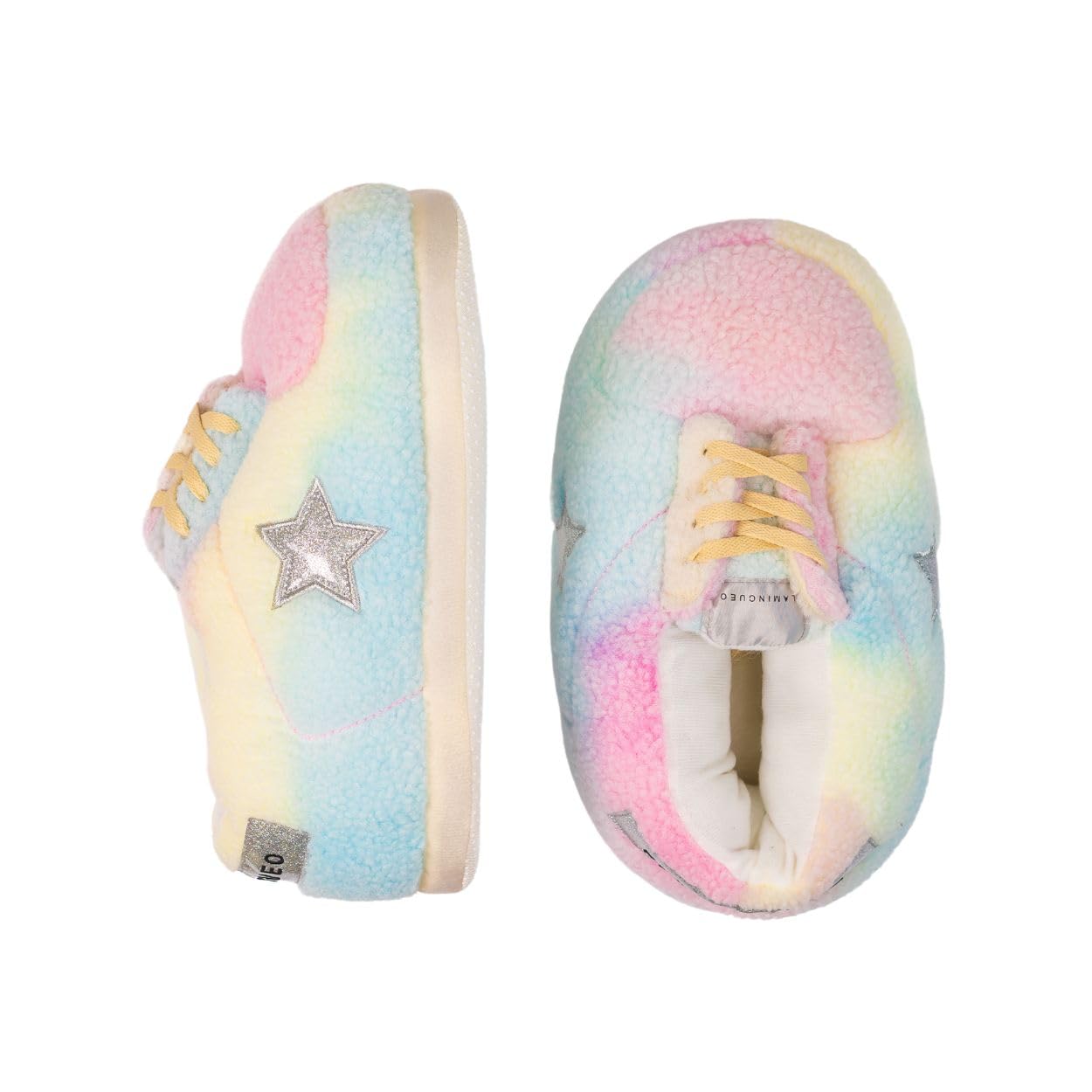 Flamingueo Chausson Sneakers - Pantoufles Femme Hiver, Chausson Homme, Unisex, Pantoufles Homme Confortable, Slippers, Taille Unique