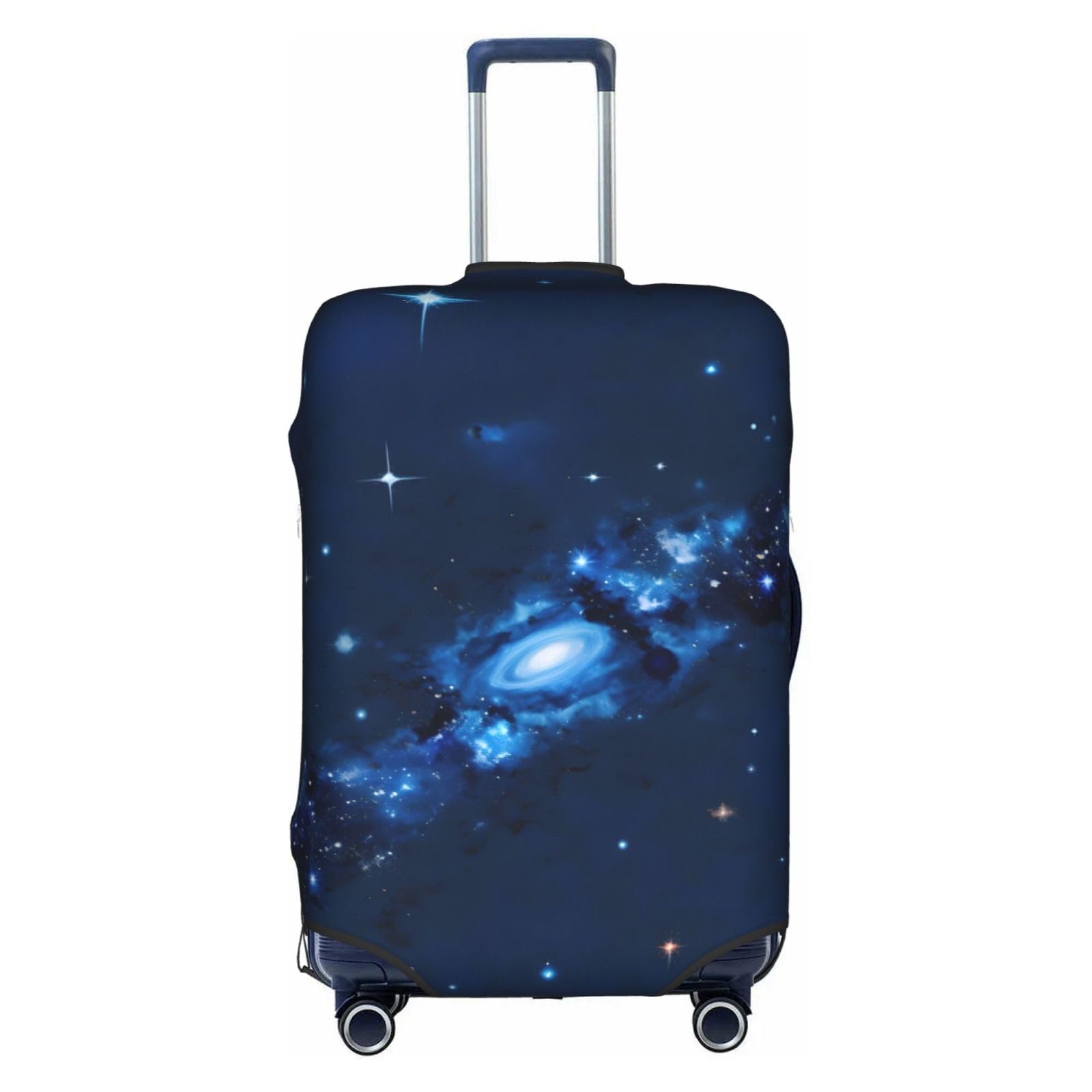 Housse de bagage galaxie bleue en polyester lavable blanc taille S - 8