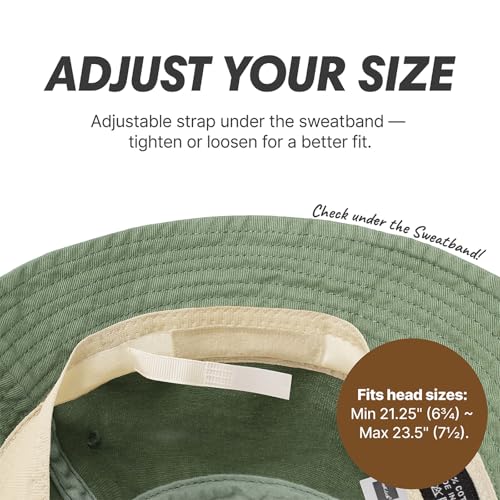 Image of Hot Summer Bucket Hat Trendy Cotton Sun Cap for Beach Golf Fishing | Breathable cotton, fun outdoor vacation style, packable boonie design for men and women