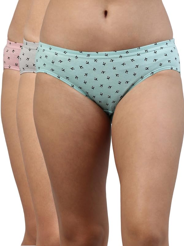Image of VIP Feelings Amelie 102 100% Cotton High Coverage Stretchable Hipster Panty Combo Set for Womens with Inner Elastic Waistband