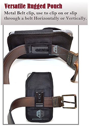 image for AccessoryHappy AH Military Grade Cell Phone Pouch Clip Holster Holder 