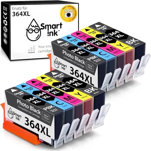 Smart Ink Kompatible Druckerpatronen als Ersatz für HP 364 XL 364XL 10 Multipack (2PBK &2BK/C/M/Y) für HP Photosmart 7510 7520 c5380 B8500 B8550 C5300 C5370 C5540 C5550 C6340 C6380 D5445 D5460 C309 Smart Ink Kompatible Druckerpatronen als Ersatz für HP 364 XL 364XL 10 Multipack (2PBK &2BK/C/M/Y) für HP Photosmart 7510 7520 c5380 B8500 B8550 C5300 C5370 C5540 C5550 C6340 C6380 D5445 D5460 C309