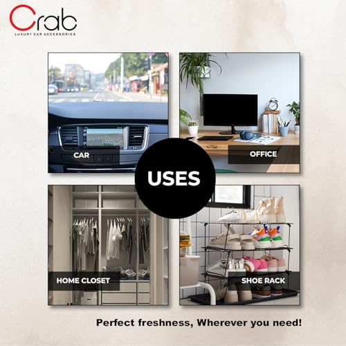 Image of Crab Premium Car Perfume With Absorbent Dangler (Aura)-Long Lasting Car