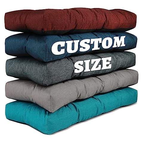 ROFIELTY Bench Cushion, Custom Polyester, Furniture Cushion, Plush, Outdoor Indoor, 119.0in x 40.0in, Custom Size, Durable, Sponge Pellets Cover