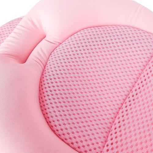 Image of Baby Bath Seat Support Net Soft Infant Bathing Seat Support Mat Suspension Shower Pad Adjustable Non-Slip Newborn Bathtub Sling Mat Baby Sink Bather Tub Shower Net Bathtub Sit Up Mesh 0-6 Month