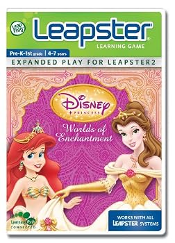 Toy LeapFrog Leapster Learning Game Disney Princess Worlds Of Enchantment Book