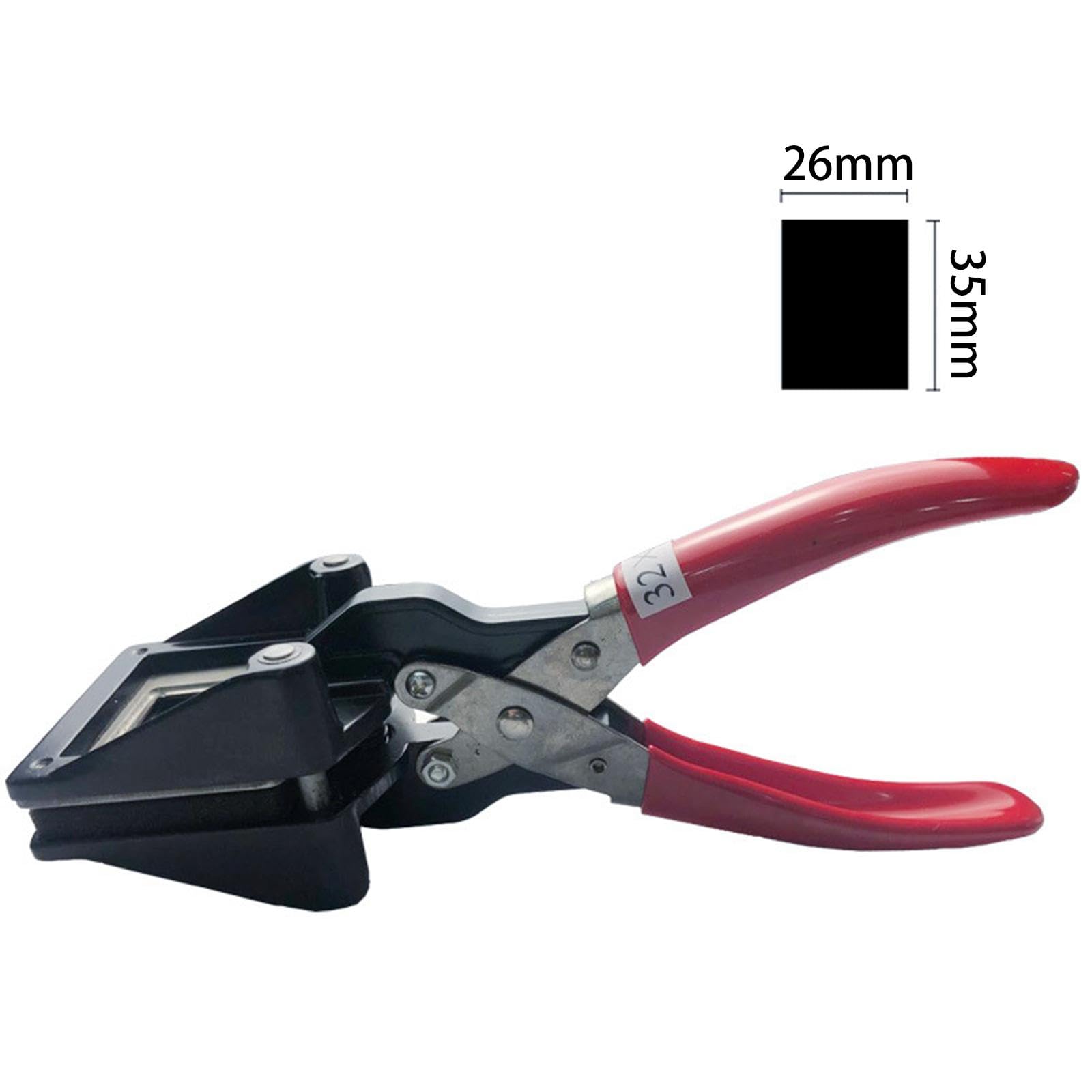 de Fotos para Identificación, Troquel de Corte, Perforador, Mango Ergonómico, Manual, Portátil, 26 × 32 Mm, para Tarjetas de Visita