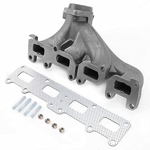 Image of A-Premium L4 2.4L Exhaust Manifold Kit W /Gasket, Studs, Nuts Compatible with Jeep KJ Series Liberty 2002-2005, TJ Series TJ 2003 2005-2006, TJ Series Wrangler 2003-2006, Replaces 53013263AB