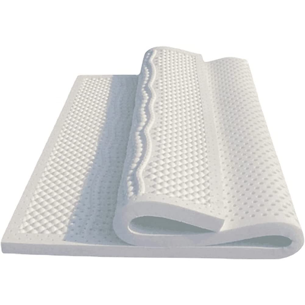 Natural Latex Mattress Topper 4 Inch Medium Firm Pressure Relief for Back Pain Breathable and Comfortable Memory Foam