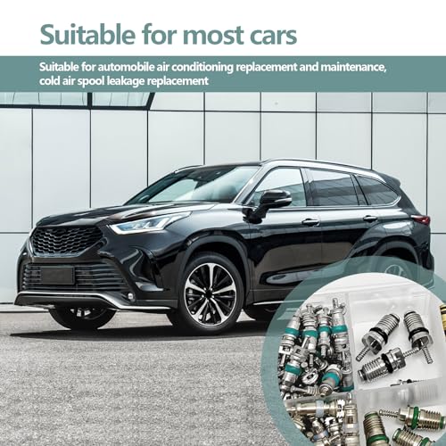 Vrasly VRASLY-22 102Pcs Air Conditioning Valve Core - Valve Cores Accessories A/C R12 R134A Accessories Kit, Automotive Air Conditioning Refrigeration Tire Valve Stem Cores Repair Tool Assortment Kit thumb #6