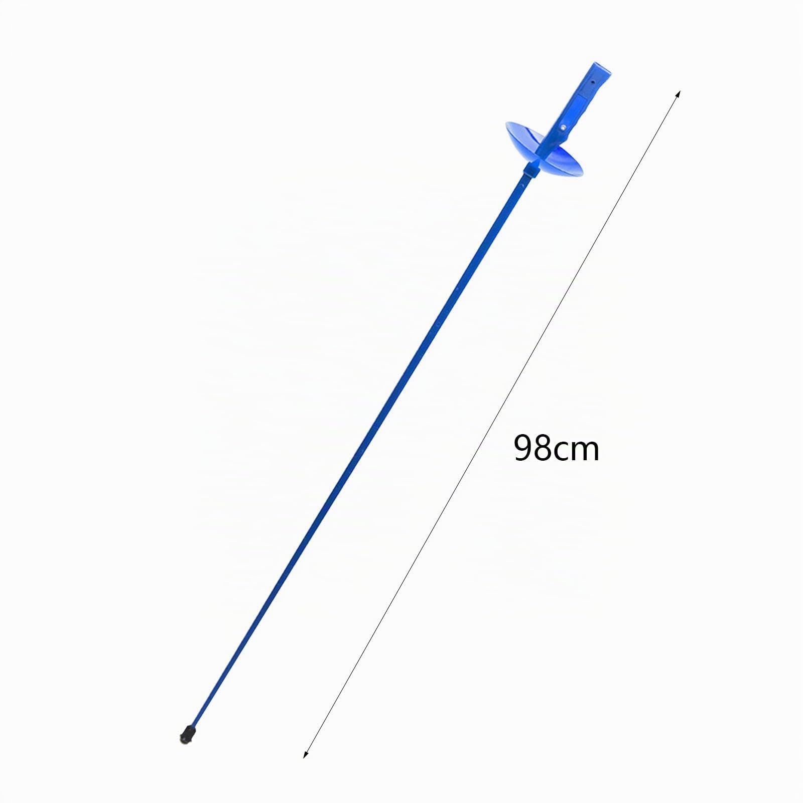 F Fityle Épée d'escrime pour Enfants, Accessoire de Cosplay à Prise Confortable, 39 Pouces, Jouet d'escrime léger et Portable, épée d'entraînement d'escrime, Feuille Bleue