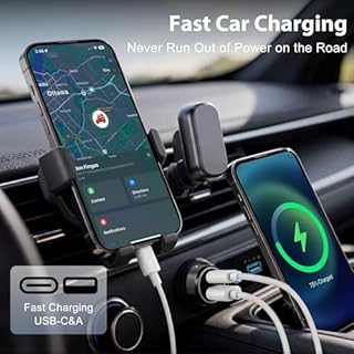 LIONO Car GPS Tracker & Charger with Built-in Rechargeable Battery, GPS Tracker for Vehicles, Hidden Car Tracker for Anti-Theft & Parking Location, for Family& Fleets, No Monthly Fee, No SIM, iOS Only