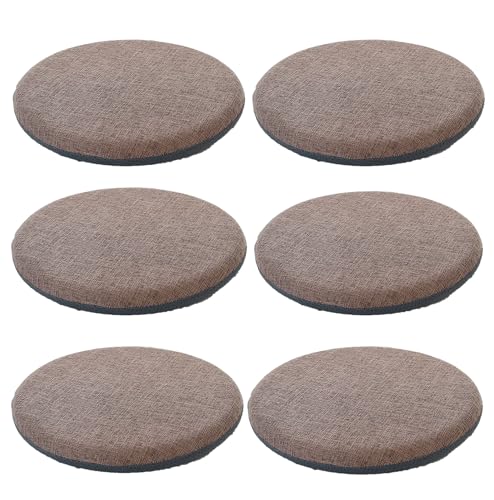 座布団 座り心地いい座面 シートチェアパッド クッション ?麻きパッド滑り止め円形ジッパー付き脱着可能カバー付き和風 無地椅子カラー 座り心地いい 来客用 自宅用 オフィス用 テレワーク ソファ (Size:45*45*4cm/17.7*17.7*1.57