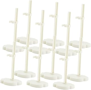 SAFIGLE 12 Peças Suporte De Boneca De Plástico Suporte De Exibição Para Figura De Ação Bane Figura De Ação Bonecas Para Meninas Suporte De Plástico Suporte De Exibição De Plástico Suporte