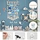 Foto Hängendes Makramee - Wandbehang Fotowand Bilderrahmen Collage Fotovorhang Wandteppich Fotowand mit 30 Holzclips und 1 spurlosen Nägeln Boho Deko für Wohnkultur, Schlafzimmer