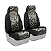 Coverking Front 50/50 High Back Bucket Custom Fit Seat Cover for Select Chevrolet Corvette Models - Neosupreme (Mossy Oak Treestand Camo with Black Sides)