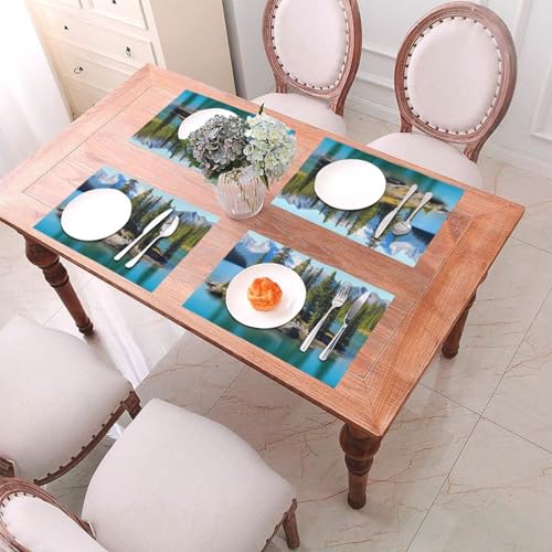 Sets de table de cuisine lavables en PVC lot de 4 tapis de table antidérapants - 7