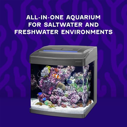 Image of Coralife SMART BioCube Jr, Aquarium Kit, Wi-Fi and Bluetooth Compatible, for Saltwater and Freshwater Environments, 14 Gallons
