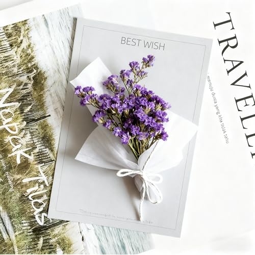 Ramo de flores secas Olvídame para decoración y DIY miniatura 6