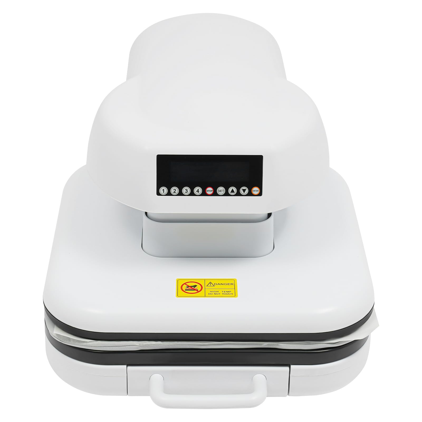 Prensa de transferencia de 1600 W, 0 – 200 ℃, prensa térmica automática para HTV, sublimación 0 – 999s, prensa de calor automática con 4 espacios de almacenamiento y placa de calentamiento