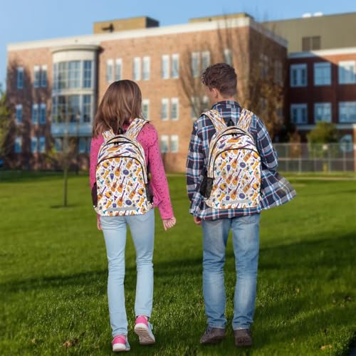 Sac à dos ordinateur portable et école au style folklore