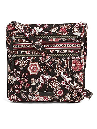 Image of Vera Bradley Women's Cotton Triple Zip Hipster Crossbody Purse