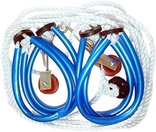 NEO VICTORY Natural Rubber Top Hero Metallic Pocket Rope Gym Exerciser/Exercise Rope/Abdominal Exercise Rope- Unisex