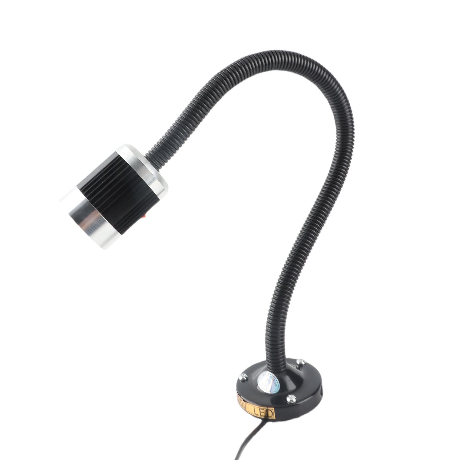 Magnetic Work Light, Led Spot Lamp, Led Lathe Machine Light with Flexible Gooseneck and Adjustable Magnetic Base, for CNC, Lathe, Workshop, Sewing Machine (3W)