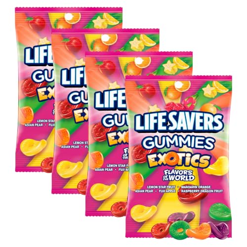 LIFE SAVERS Exotics Gummy Candy, 7 oz Bag...