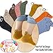 IBEILLI Women Cute Socks 10 Pairs Cotton Kawaii Embroidered Funny Low Cut Ankle Socks for Women Girls (10 Colors Smiley with Gift Box)