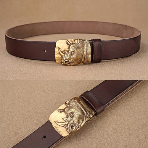 Western Genuine Leather Belts for Men Women Engraved Buckle Cowboy Cowgirl Belt for Jeans Country Belt3