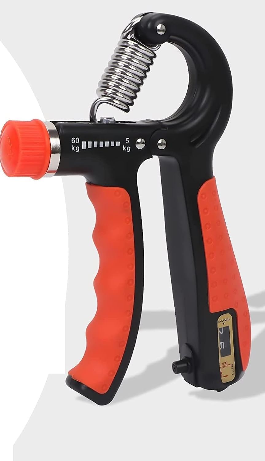 Leosportz Hand Grip strengthener - New Improved Desgine 10-100 kg Adjustable Hand Grip | Wrist Training Exerciser (10-100 kg, Grey-Black) (5-60 kg, Black) (B0CQYBZ85P) Amazon Price History, Amazon Price Tracker