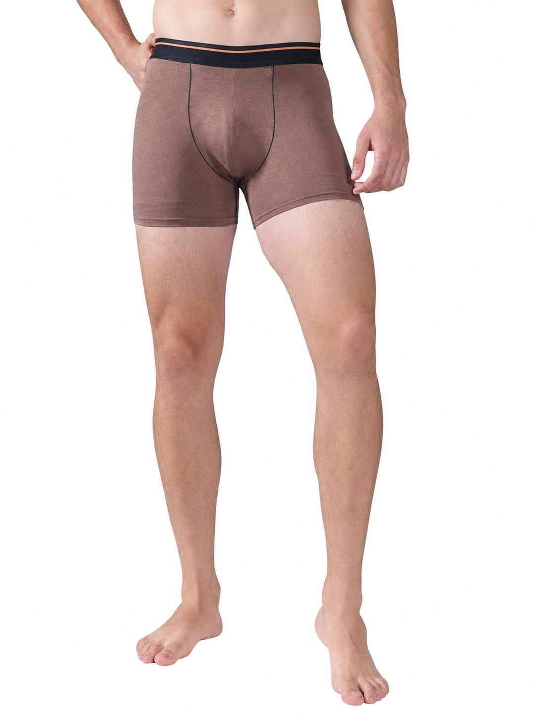 technosport Men's Solid Trunk ElastoLITE 4-Way Stretch Polyester Underwear for Gym Sports Active Wear Mid Rise Slim Fit Anti Odour-picture-38