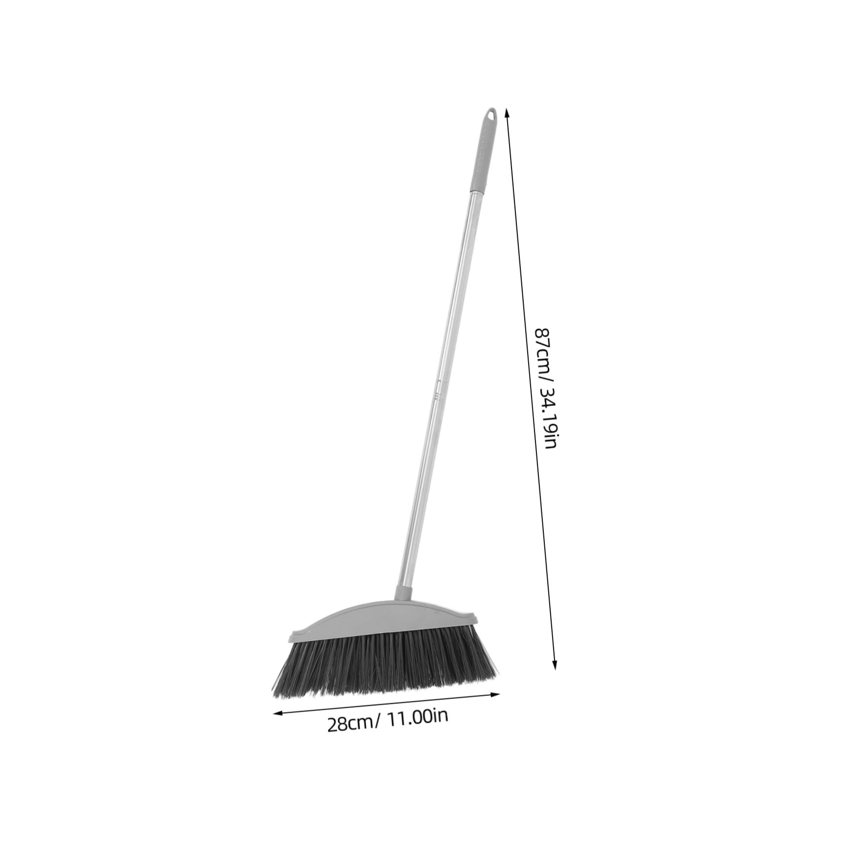 Beavorty Heavy Duty Sweeper Broom Dustpan Carpet Broom for Hardwood Pet Hair Sweeper