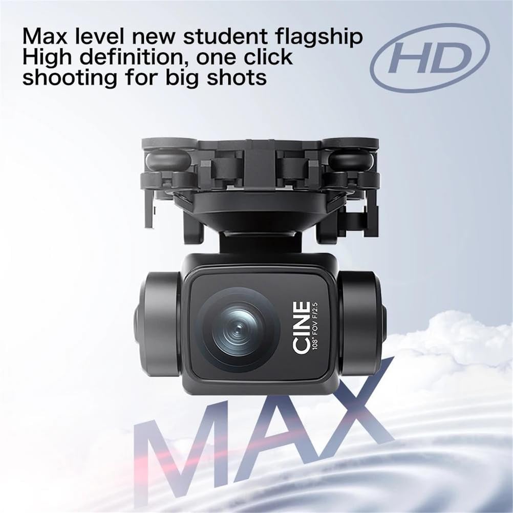 Bianca,Dual Battery,Drone GPS 4k Telecamera HD Professionale Gimbal a 3 Assi Trasmissione di Immagini digitali 5g Schermo Grande Drone FPV rc Quadcopter 5km