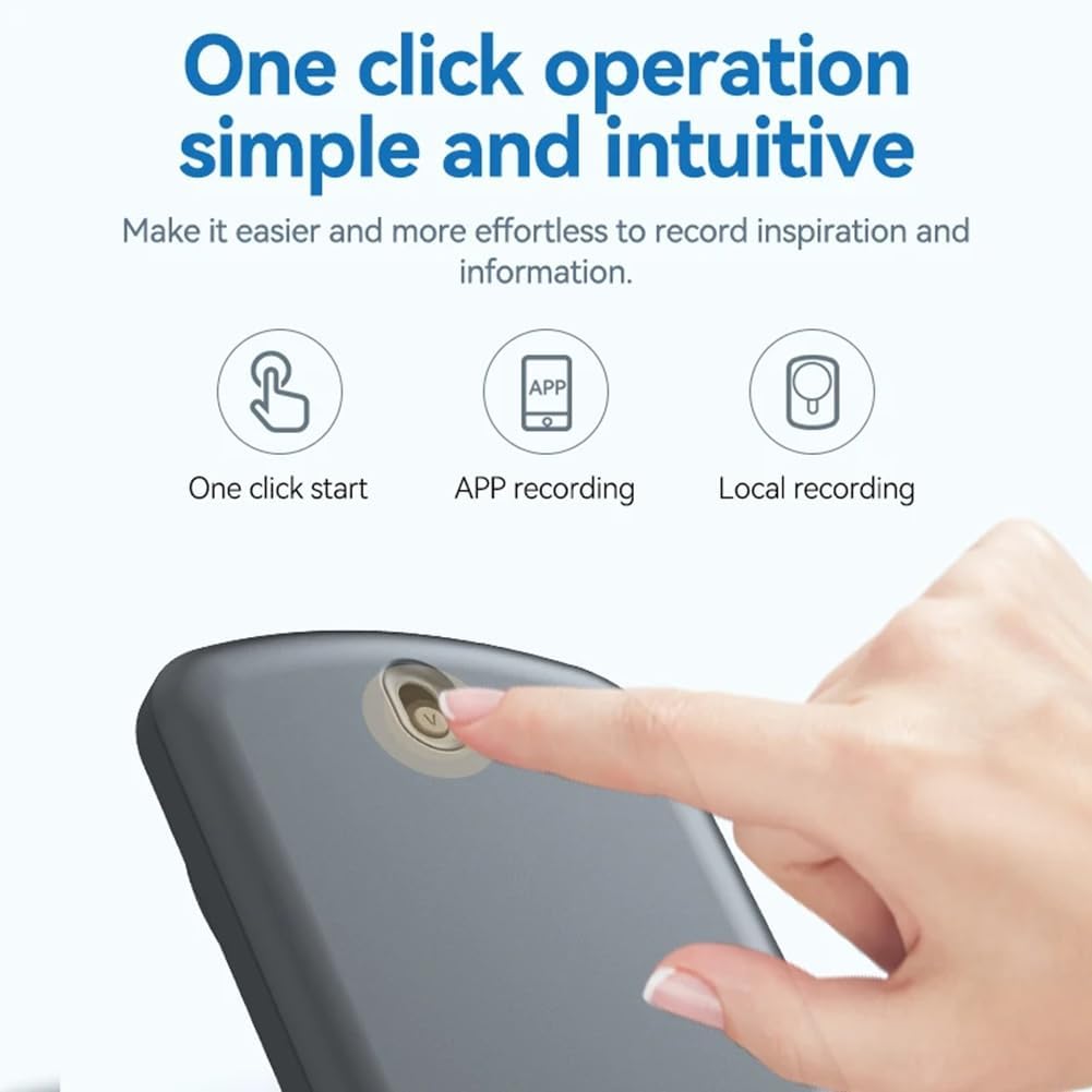 Mini Registratore Vocale Con AI ChatGPT-4 E Controllo App – Registra Chiamate E Traduci Audio, 8 GB Per IOS E Android