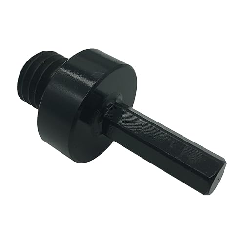 Miniatura 5 de Adaptador de eje de broca de núcleo, rosca de 5/8 "-11 a vástago hexagonal de 3/8 pulgadas para sierra de agujero de diamante roscado, accesorio