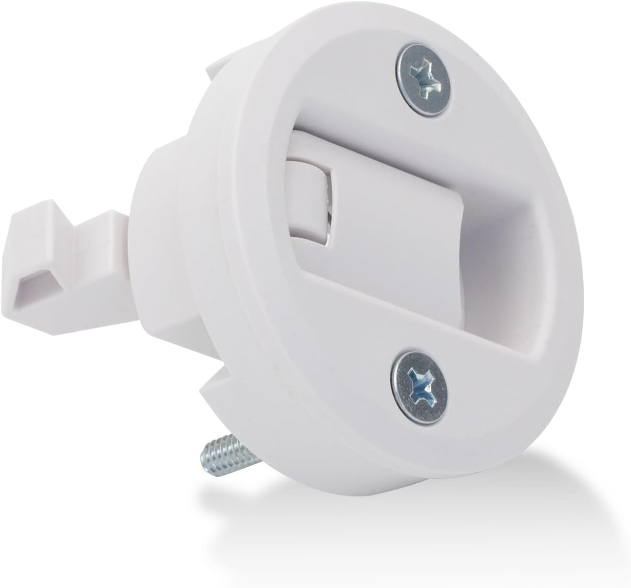 36-62 Telescoping Attic Ladder Latch, Flush Pull Latch, Slam Latch, Hatch Round Pull Latch, for Werner Hatch Door Cabinet Hardware On RV Boat Camper Trailer (2 Inch)