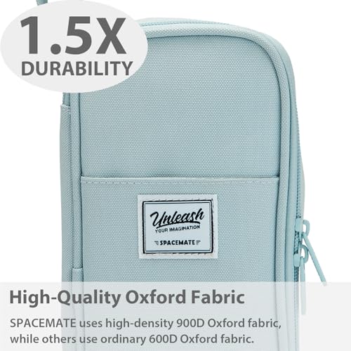 Image of SPACEMATE Pencil Case Pouch Box Bag School Supplies Girls Boys Kids, Cute Preppy Stuff Large Big Capacity Aesthetic Pen Organizer, Back to College Stationary, Pink, Classic Stlye, 1800ml