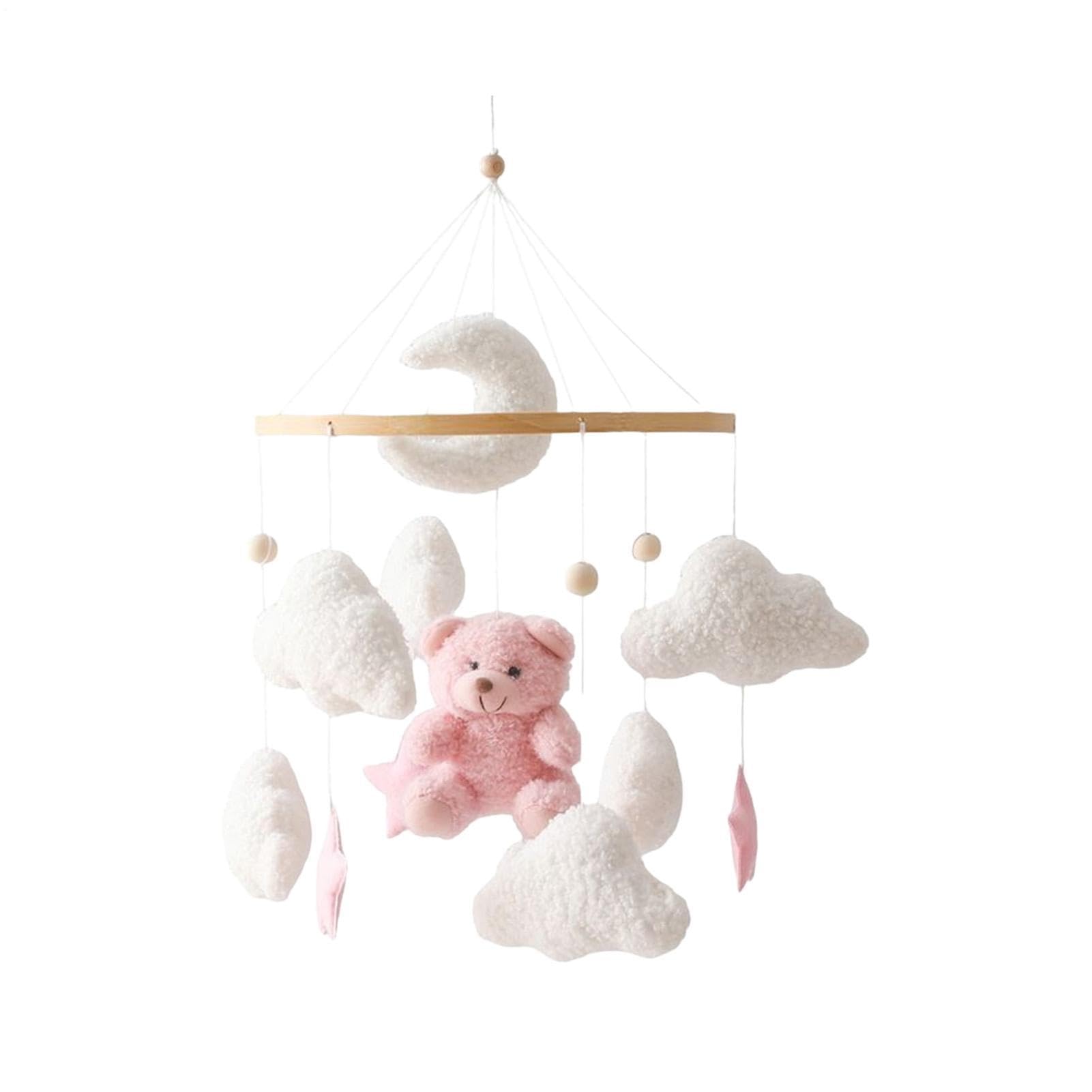 Mobile pour lit bébé Rotation 360° Jouet Sensoriel Romantique À Suspendre