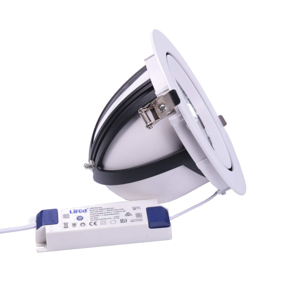Downlight LED 30 W Forcella rotonda (bianco neutro)