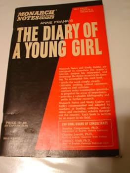 Hardcover Monarch Notes and Study Guides Anne Franks Diary of a Young Girl Book