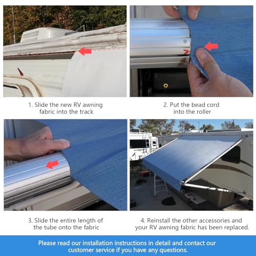 Gotruth W354701WAF0011-NVYBLU-17FT Rv Awning Fabric Replacement thumb #4