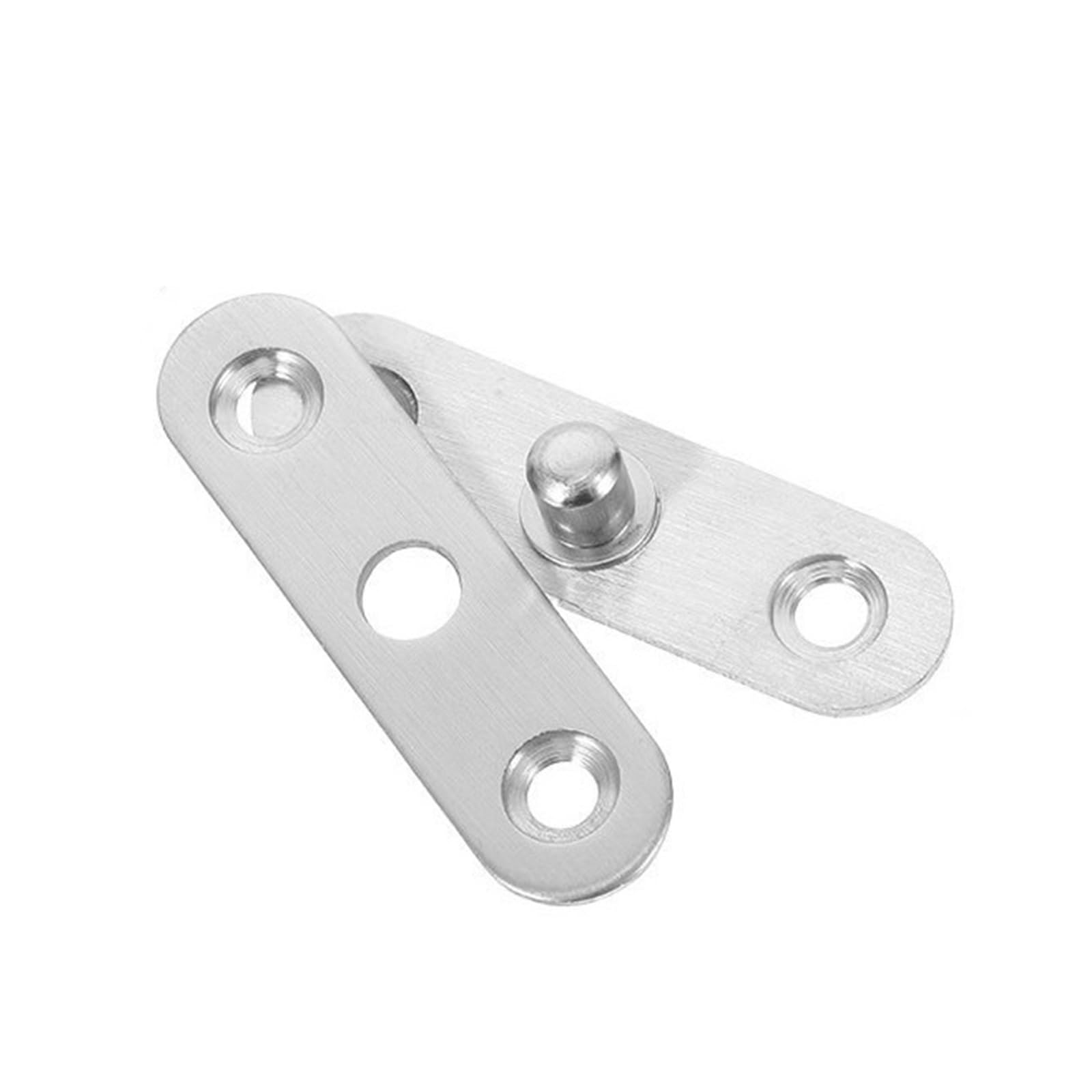 Sensumepb One Color 20Pcs Hidden Hinge, Stainless Steel 360 Degree Folding Door Handles, Pivot Rotating Secret Furniture Hardware