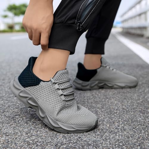 Image of DLWKIPV Mens Running Shoes Tennis Walking Shoes Comfortable Breathable Lightweight Non Slip Fashion Casual Sneakers Workout Gym Shoes for Running