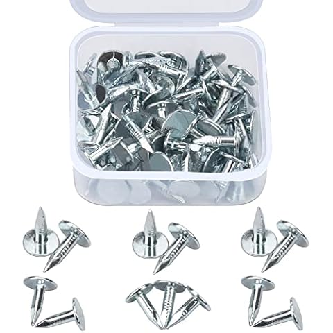 oumuik 100 Stück Dachpappennägel/Filznägel, Dachnägel für Filz für Schuppen, Nägel für Holz… Cover
