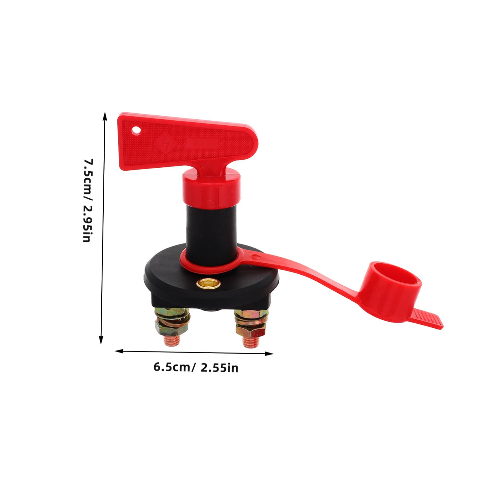 Gatuida Battery Cut off Switch for Rvs Boats Atvs Trucks 300a Heavy Duty Isolator Switch with Key Waterproof